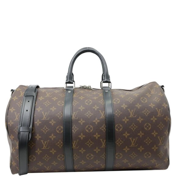 Louis Vuitton  Keepall 45 Bandouliere Monogram Canvas Travel Bag Black - Picture 1 of 16